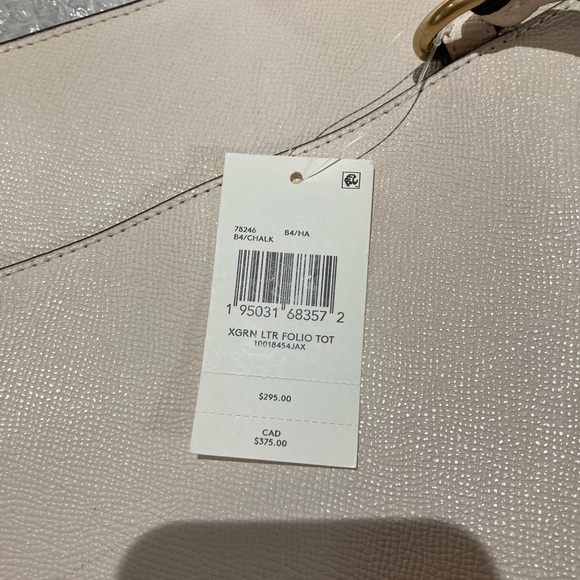 Women’s Coach Folio Tote Bag! Brand new never used! $295.00! Coach Store KOP! - Picture 10 of 16